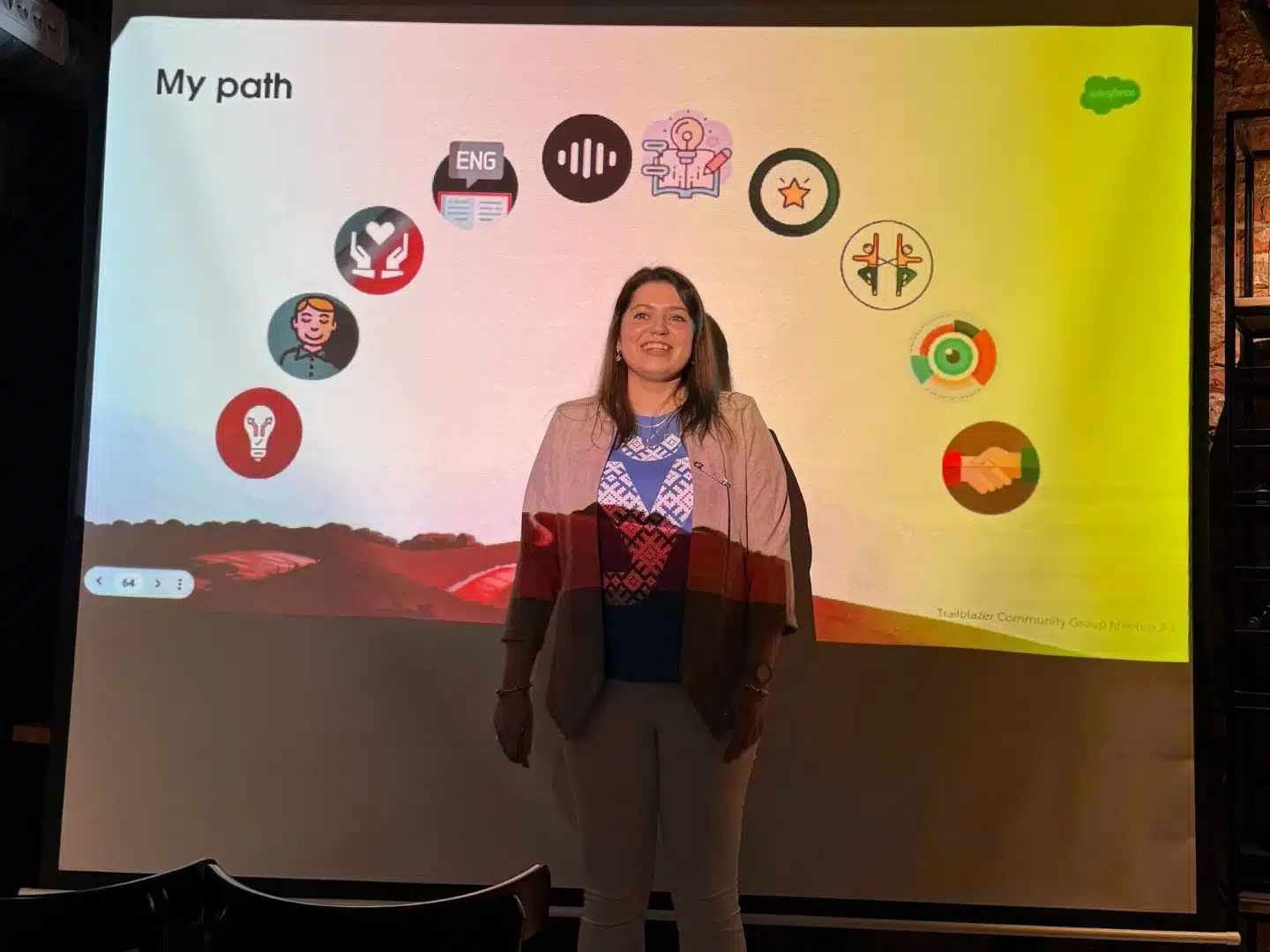 Aquiva team at a Salesforce ecosystem event, 2025
